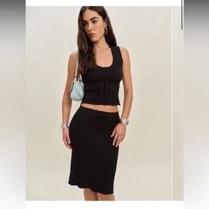 Reformation Erin Cotton Sweater Set